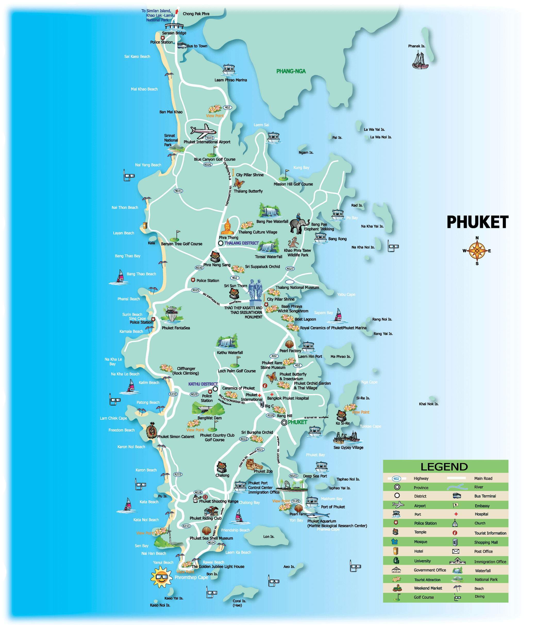 Mapa de Phuket